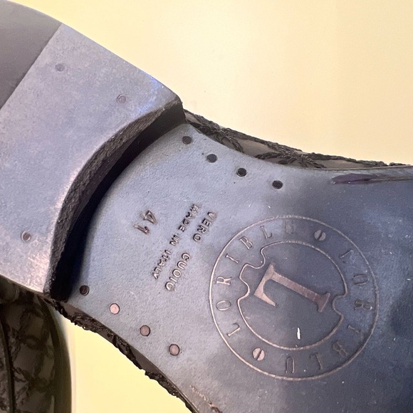 LORIBLU MADE IN ITALY LEATHER Black Slip-On Loafers with Cushioned Insole - Picture 4 of 7